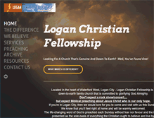 Tablet Screenshot of loganchristianfellowship.com